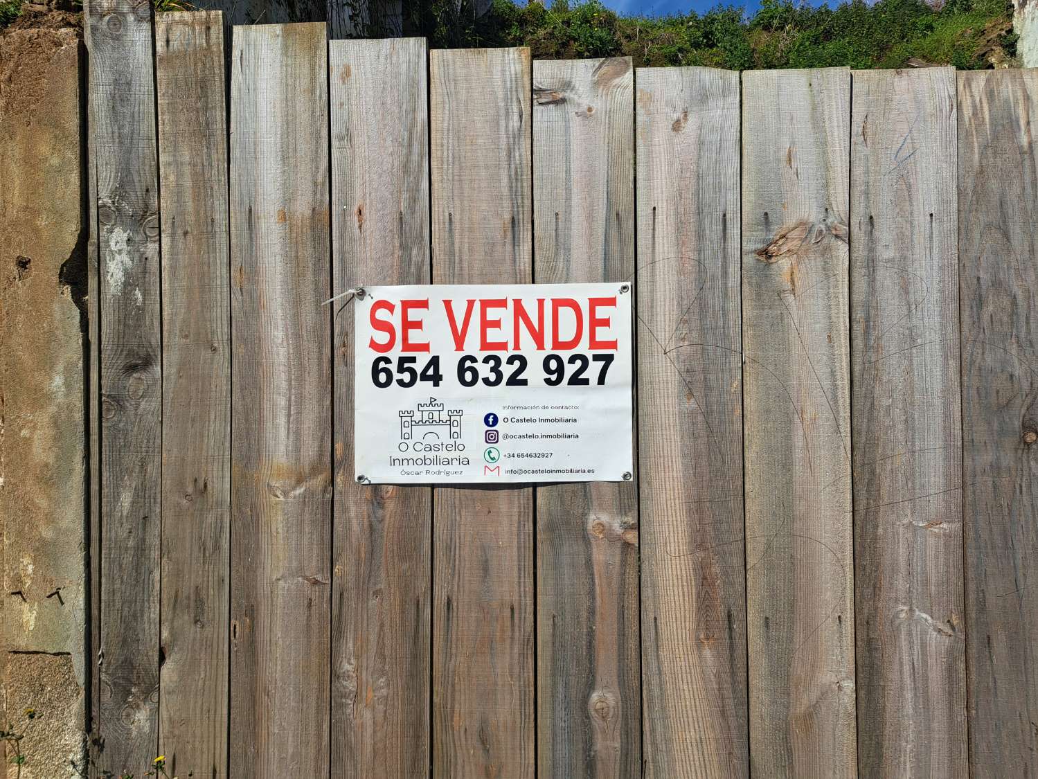 Vendemos solar urbano en Pontedeume.